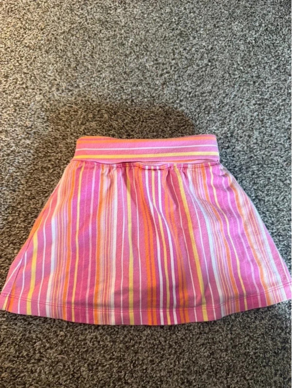 Vintage The Children’s Place Girls 4T Pink Multicolor Striped Skirt - Picture 1 of 5